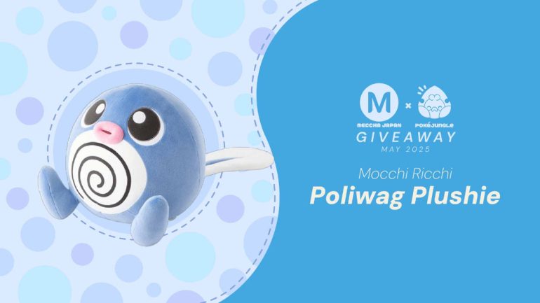 May Giveaway: A Poliwag Motchiritchi plushie from Japan!